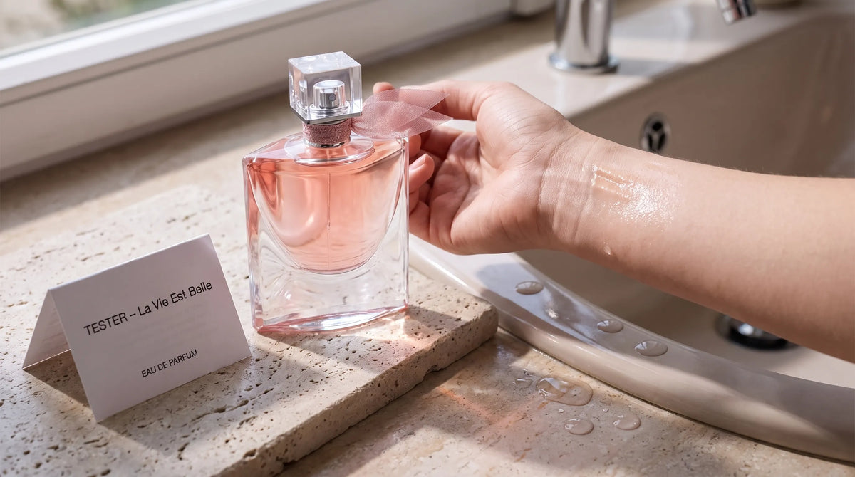 Vzorky parfémů Lancôme: Jak vybrat vůni bez nákupu naslepo